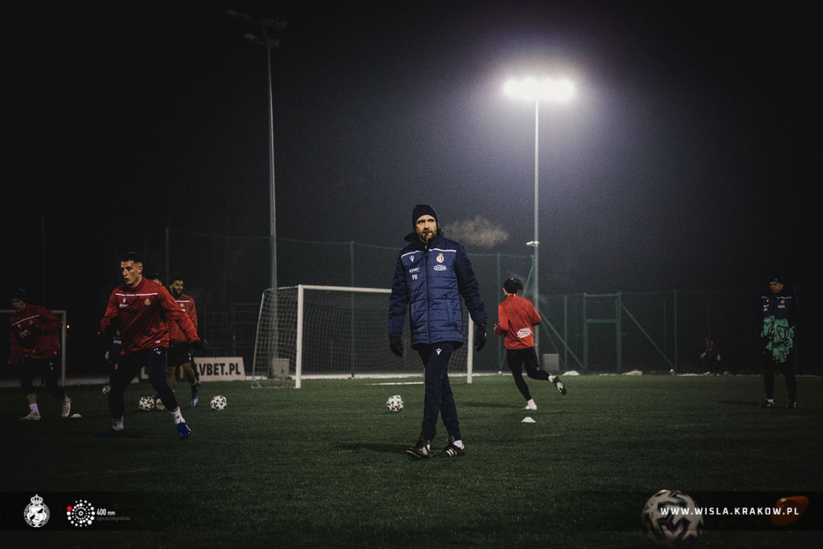Trening Wisły Kraków przed derbami