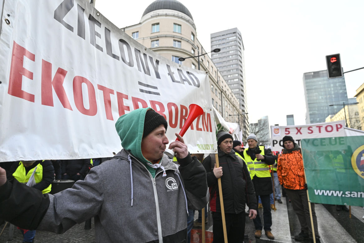 Protest rolników w Warszawie (3.01.2025)