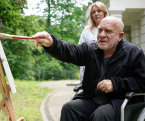 Henryk Talar jeździ na wózku