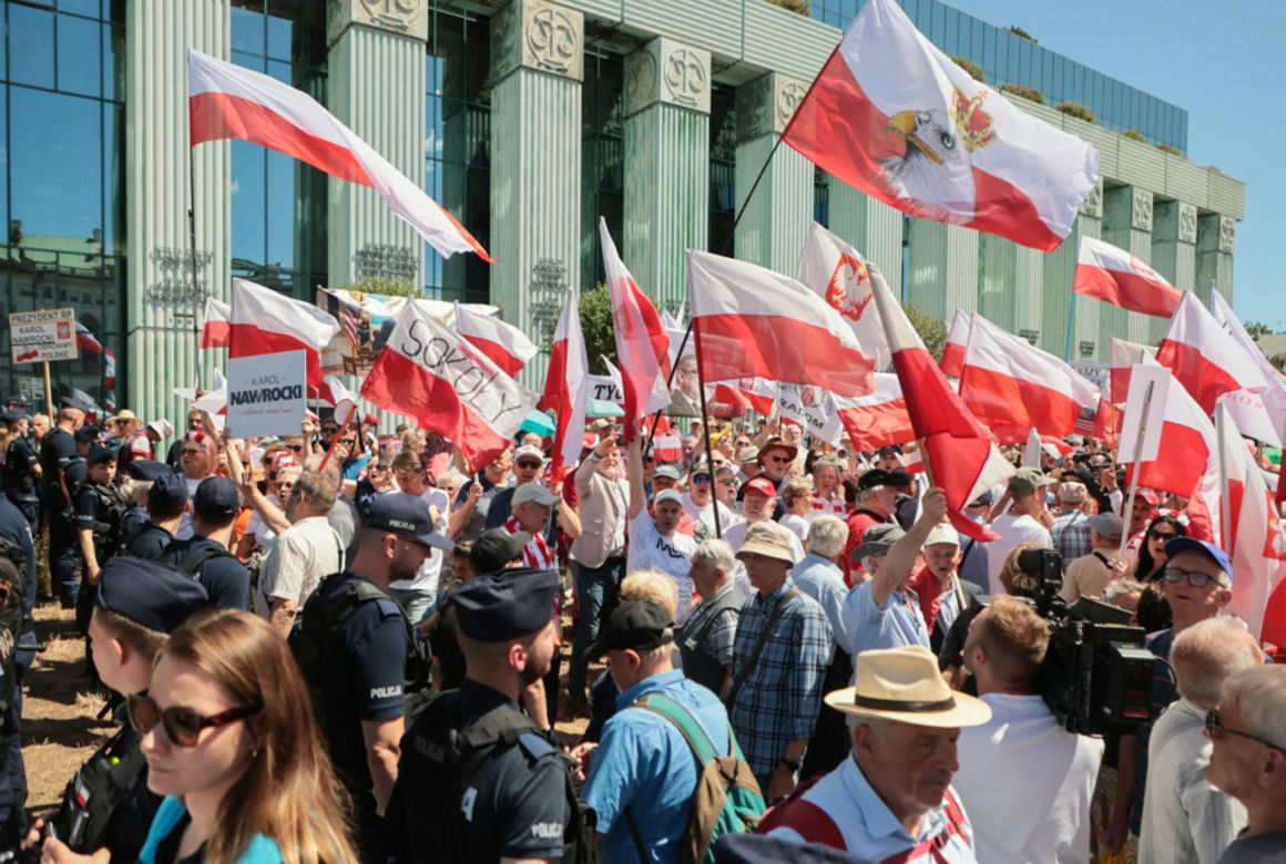 Protesty pod Sądem Najwyższym
