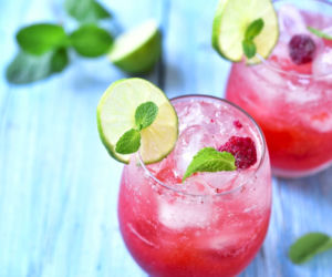 drink na walentynki raspberry fizz