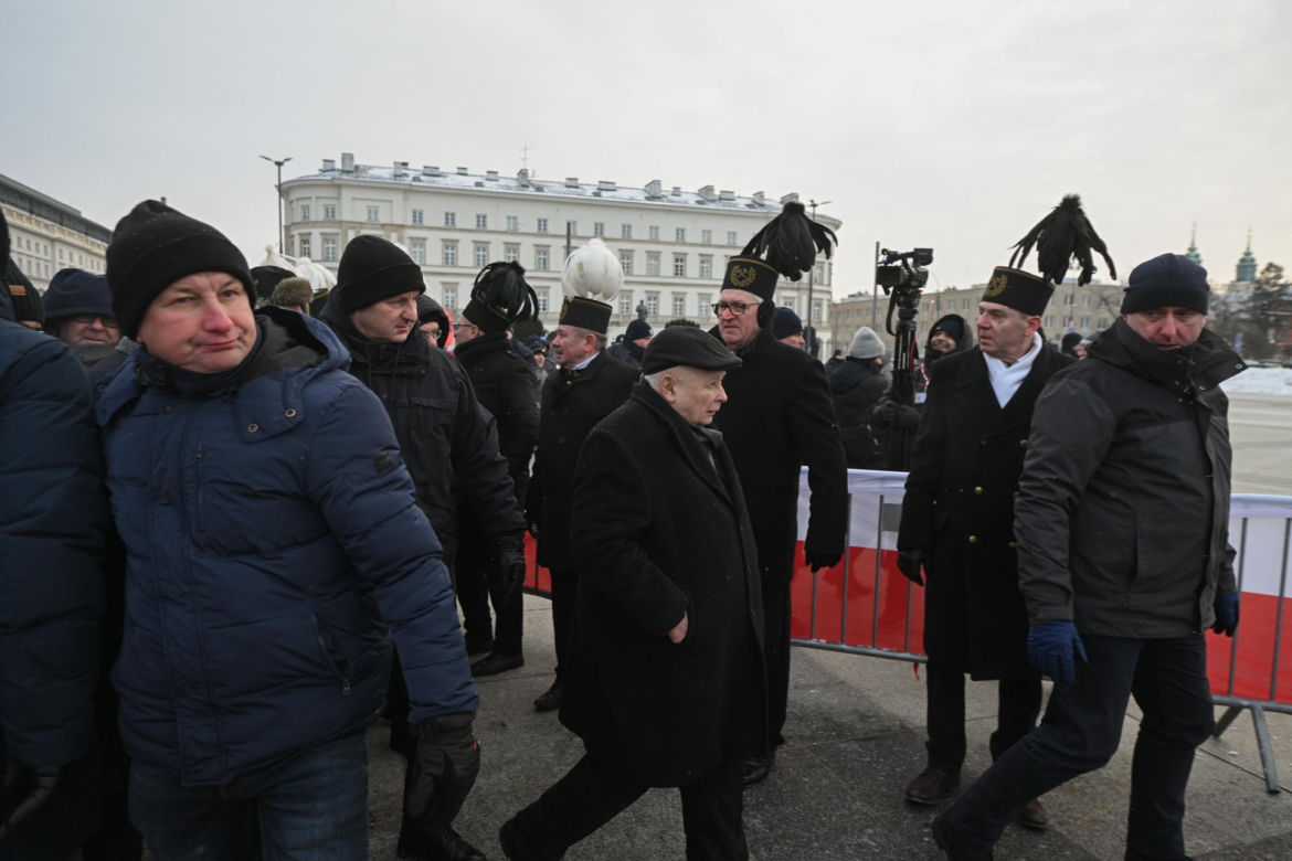 Jarosław Kaczyński na obchodach miesięcznicy smoleńskiej