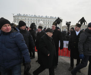 Jarosław Kaczyński na obchodach miesięcznicy smoleńskiej