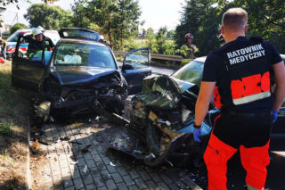 Wypadek w Przeworsku. Troje dzieci trafiło do szpitala [ZDJĘCIA]