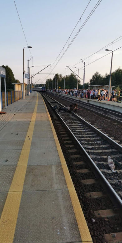 Wypadek na przejeździe kolejowym w Jackowie