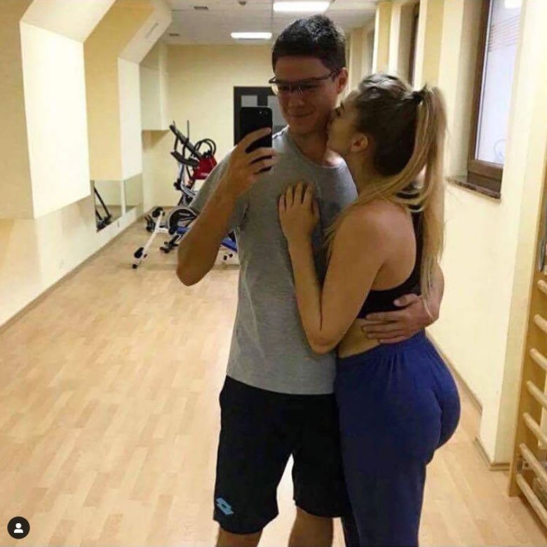 Kamil Majchrzak z narzeczoną Martą