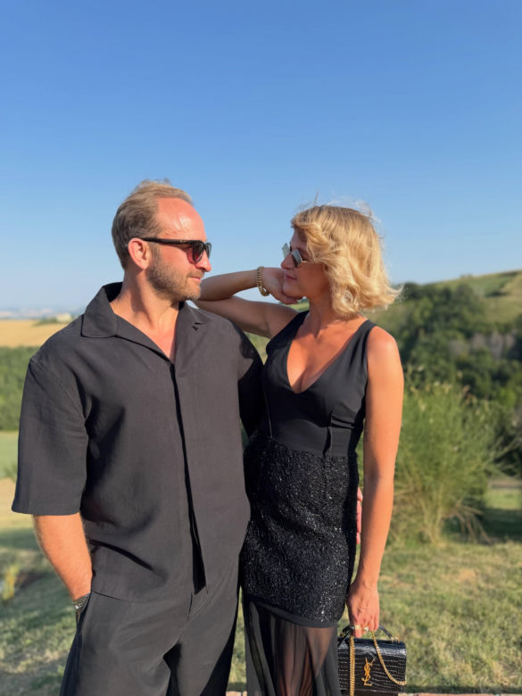 Borys Szyc i Justyna Szyc-Nagłowska na weselu we Włoszech