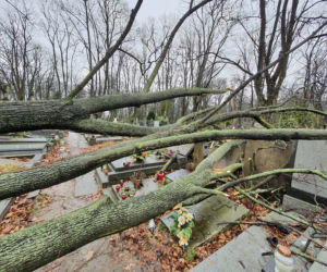 Wichura zdemolowała stołeczne nekropolie. Kompletna ruina na cmentarzach 
