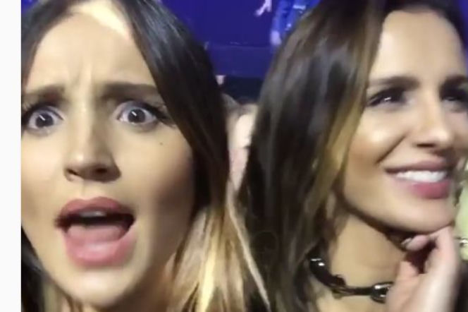 Marina i Sara Boruc na koncercie Justina Biebera