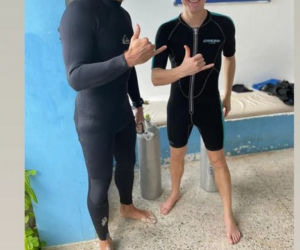 Mroczek wypoczywa na Zanzibarze