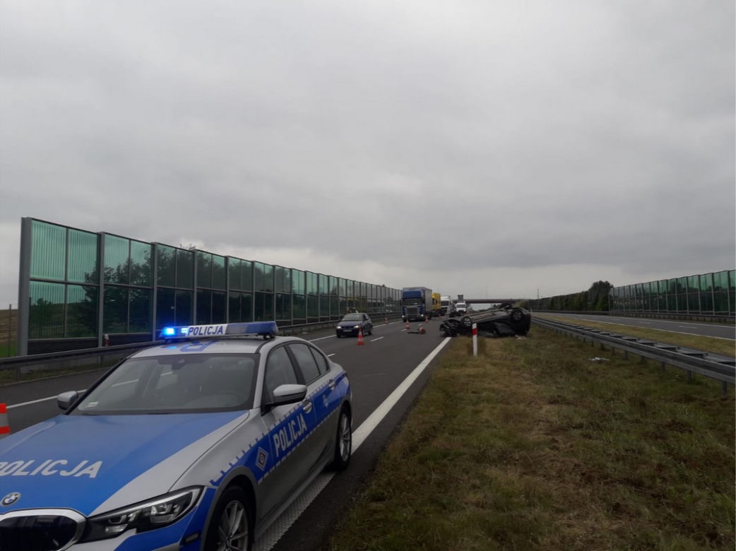 Groźny wypadek na A1! Półroczne dziecko w ciężkim stanie