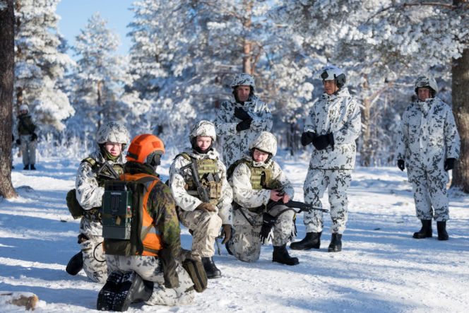 Finlandia - żołnierze podczas ćwiczeń