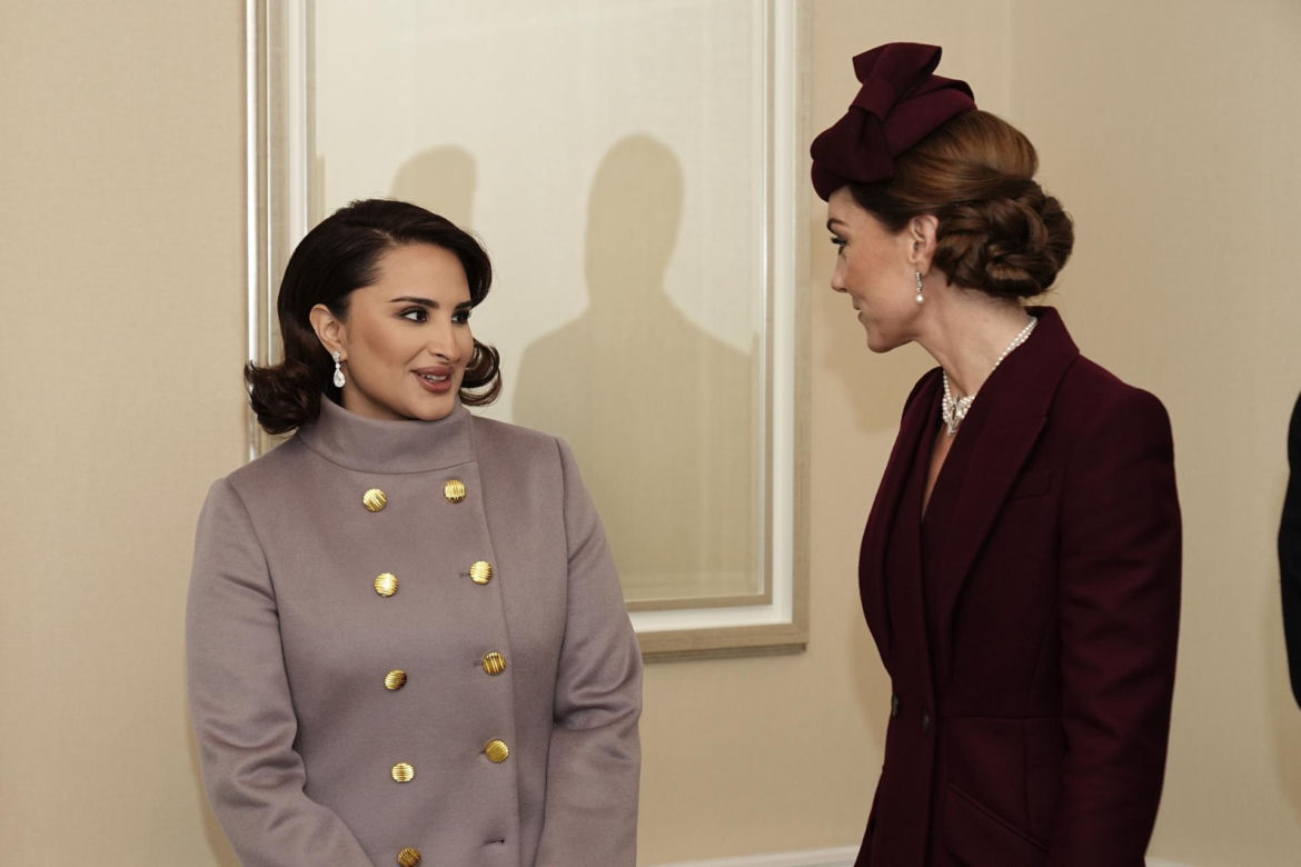 Kate z emirem Kataru w Londynie