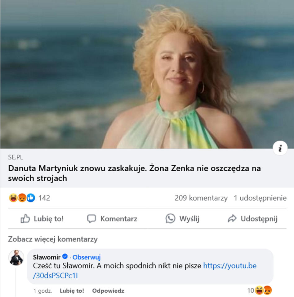Sławomir zazdrości Danusi Martyniuk atencji ze strony mediów? 
