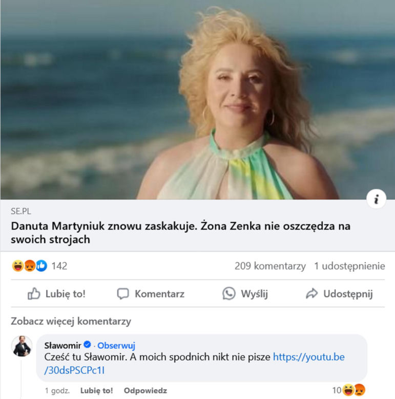 Sławomir zazdrości Danusi Martyniuk atencji ze strony mediów? 