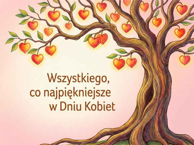 Drzewo serc na Dzień Kobiet