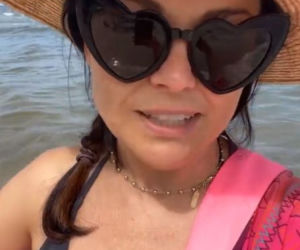 M jak miłość. Katarzyna Cichopek (Kinga) na plaży