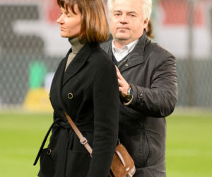 Legia - Zagłębie: Żona, brat i dzieci Jacka Magiery dziękują kibicom