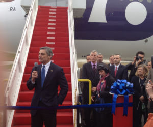 Dreamliner tuż przed startem