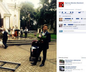 Marcin Rogacewicz (Przemek Zapała) na planie Na dobre i na złe