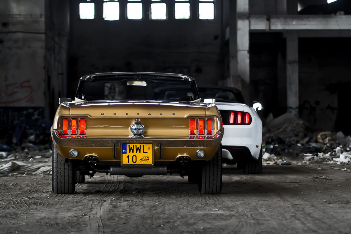 Ford Mustang Convertible 1968 & Ford Mustang Convertible 2015