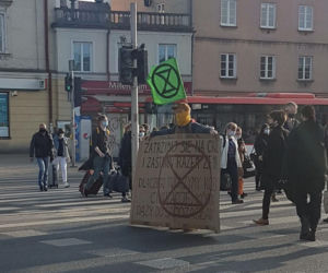 Siadł na ulicy i nie chciał zejść. Ekolodzy zorganizowali w Lublinie blokady