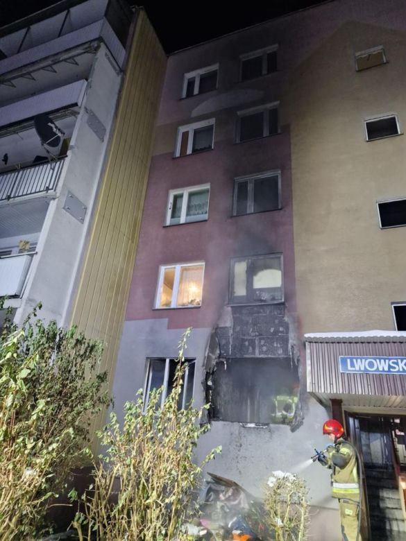 Nowy Sącz. Tragiczny pożar mieszkania. Jedna osoba nie zdążyła uciec