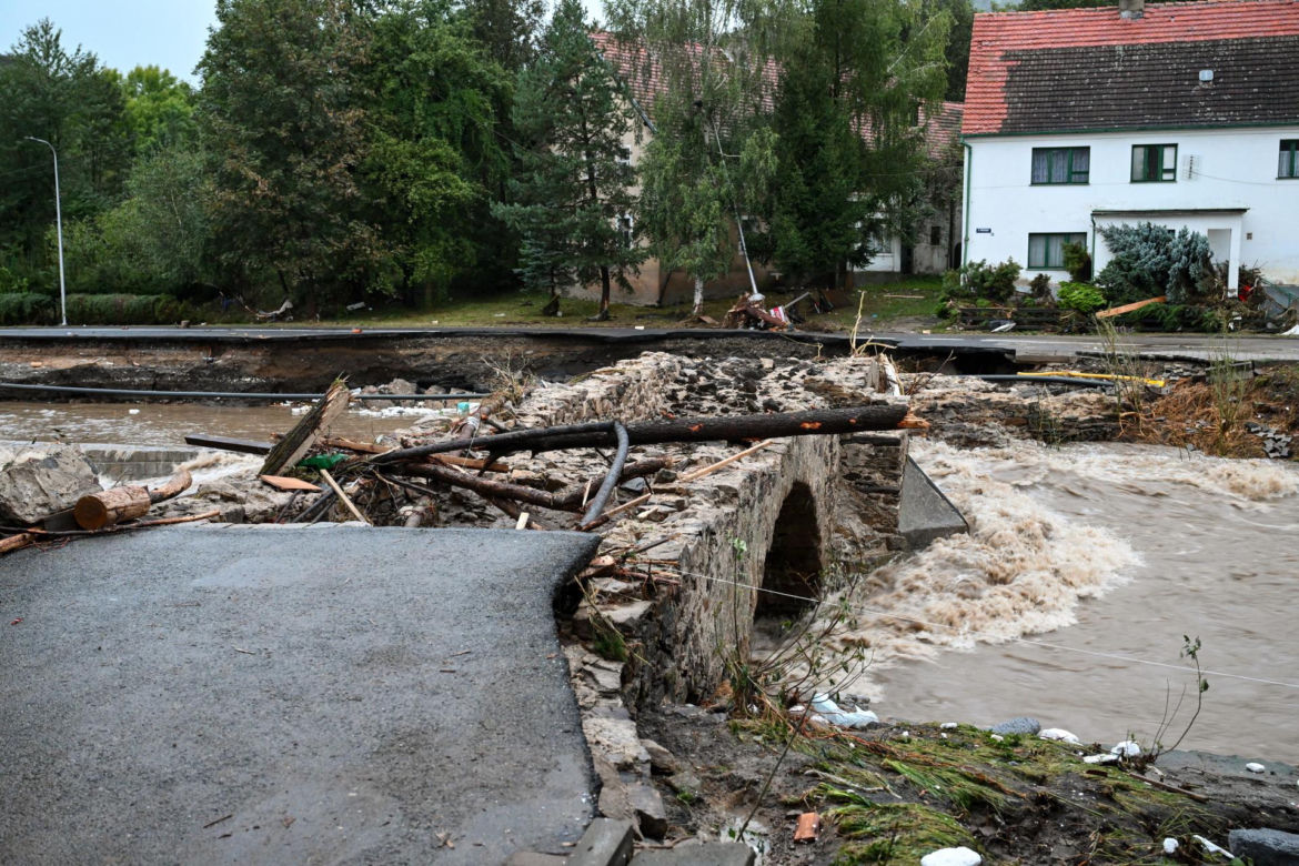 Lądek Zdrój po przejściu fali