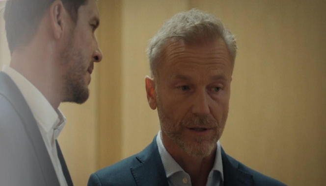 M jak miłość odc. 1913. Marcin (Mikołaj Roznerski), Andrzej Budzyński (Krystian Wieczorek)