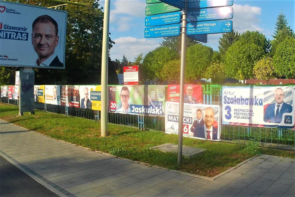 Kampania wyborcza i chaos estetyczny w Szczecinie