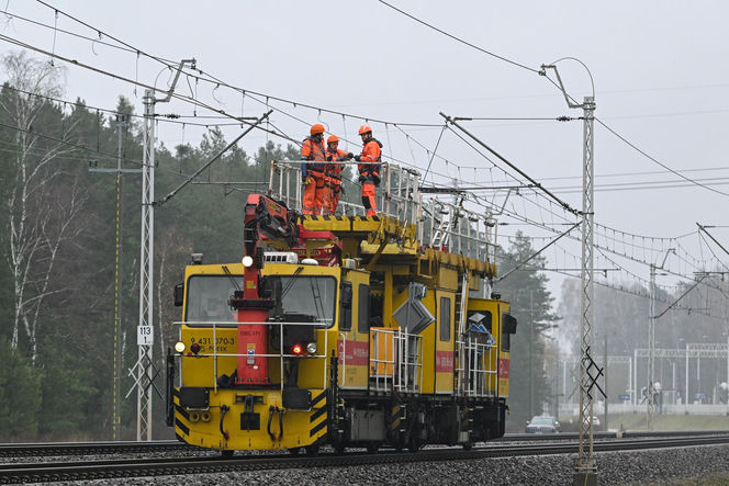Nagłe zatrzymanie pociągu pod Puławami. Mamy zdjęcia!