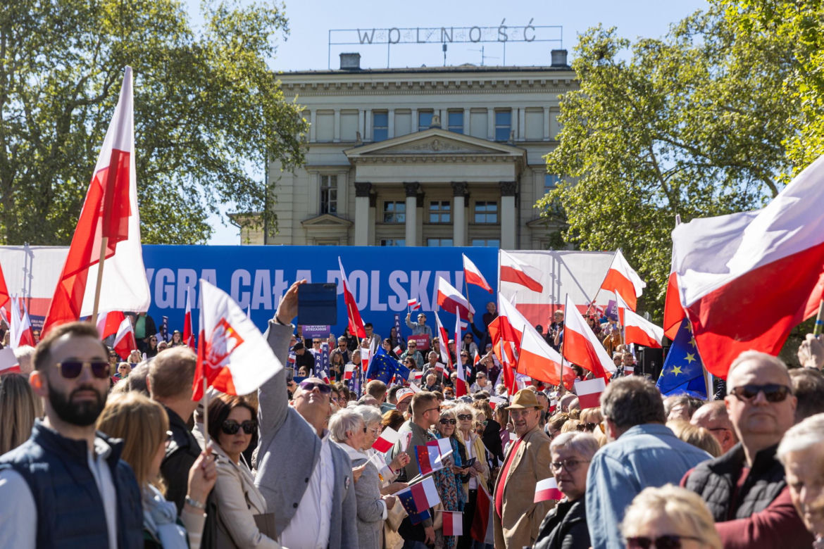 Wiec Rafała Trzaskowskiego w Poznaniu