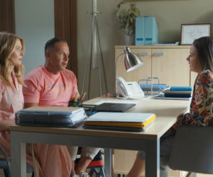 Barwy szczęścia odc. 3272. Dominika (Karolina Chapko), Sebastian (Marek Krupski), Gabrysia (Marta Juras)