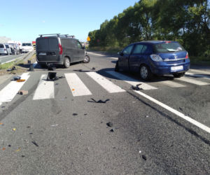Wypadek na S1 w Siewierzu