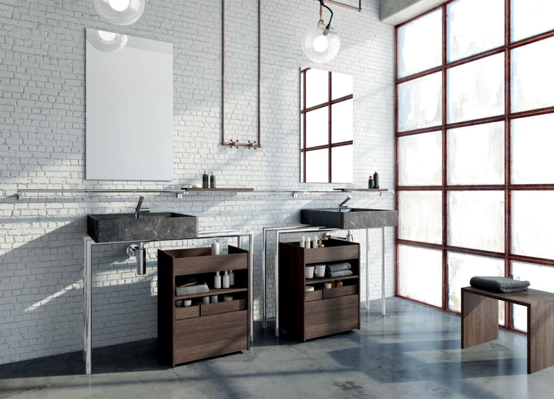 Łazienka w stylu industrialnym