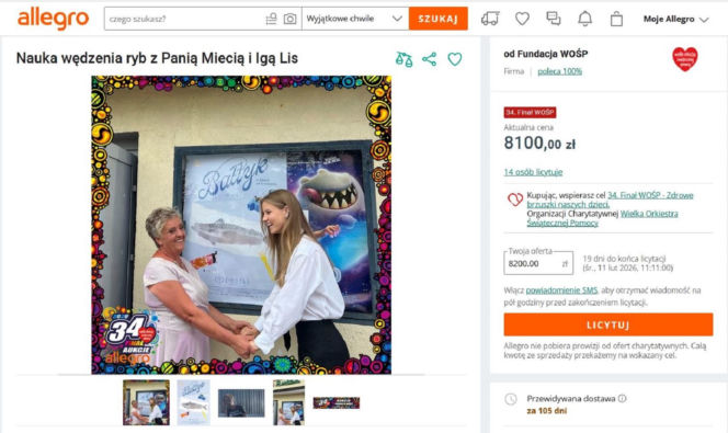 Najciekawsze aukcje gwiazd dla WOŚP. Sprawdź, co można wylicytować