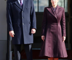 Marta Nawrocka w czerwieni