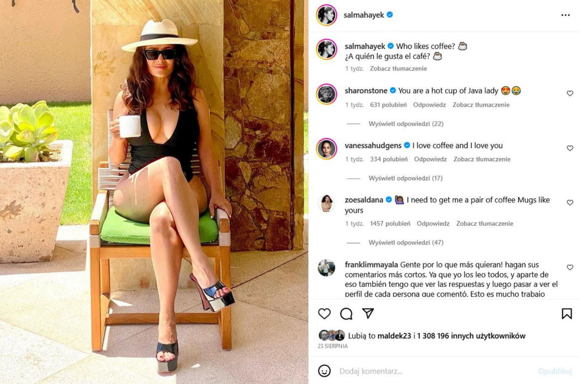Szok! Salma Hayek kończy 57 lat. Nowe zdjęcie jest tym najgorętszym