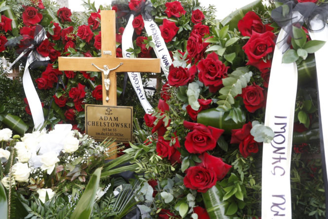 Pogrzeb fotoreportera Adama Chełstowskiego