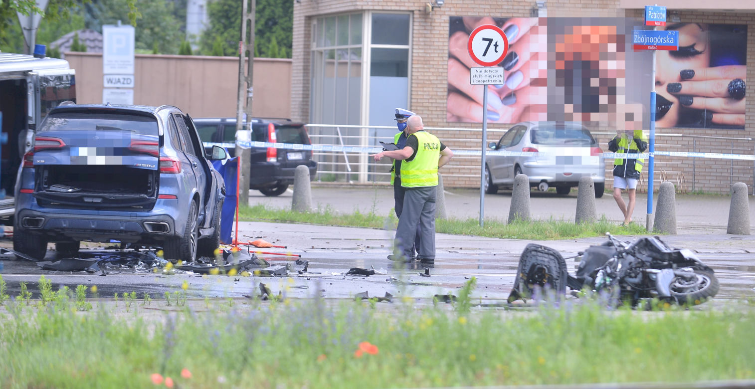 Śmiertelny wypadek z udziałem motocyklisty w Radości