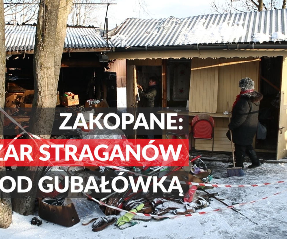 Zakopane: pożar straganów pod Gubałówką. Są duże straty