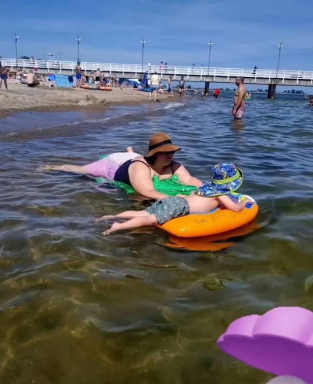 Dominika Gwit na wakacjach z synkiem