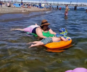 Dominika Gwit na wakacjach z synkiem
