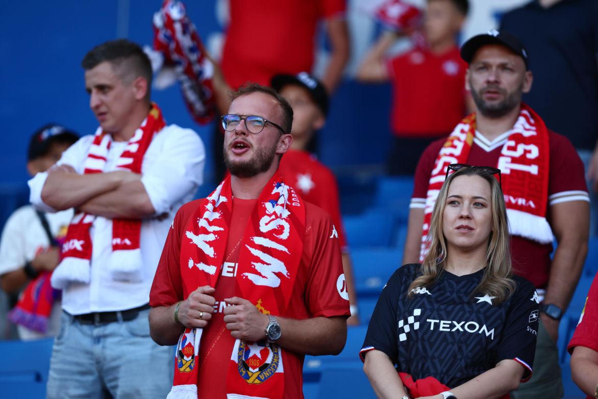 Wisła Kraków - Wieczysta Kraków: Zdjęcia kibiców i zawodników z meczu 6. kolejki PKO BP Ekstraklasy