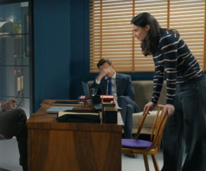 Barwy szczęścia, odc. 3342. Weronika (Maria Świłpa), Kornel (Jakub Bohosiewicz), Modrzycki (Piotr Ligienza)