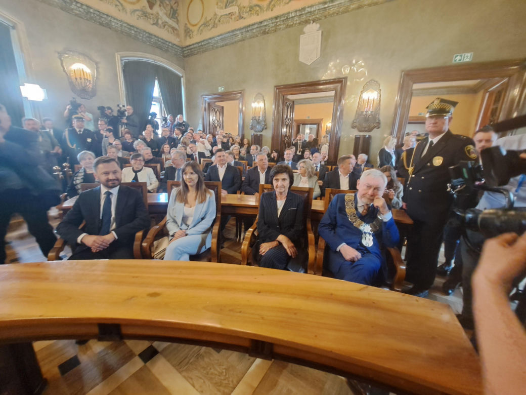 Zaprzysiężenie Aleksandra Miszalskiego na prezydenta miasta Krakowa oraz radnych IX kadencji