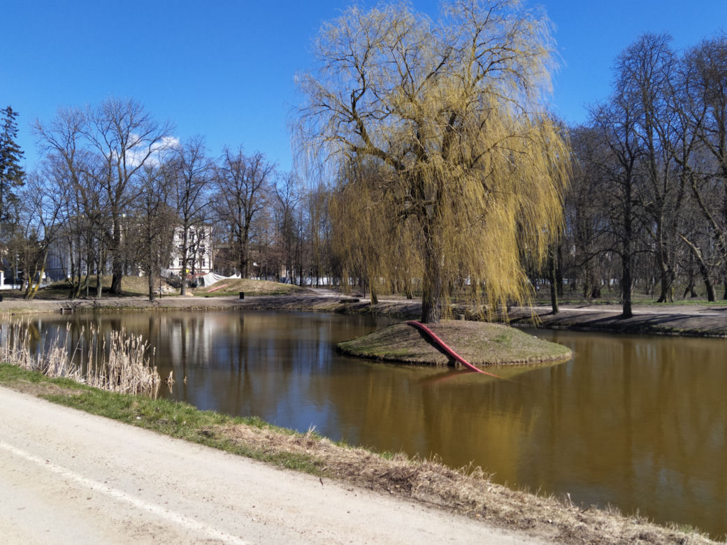 Park Aleksandria w Siedlcach w czasie remontu i prac rewitalizacyjnych - 29.03.2023