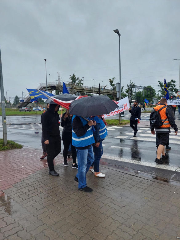 Strajk kolejarzy Bydgoszcz 28.07.25