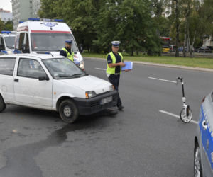 Wypadek z udziałem hulajnogi elektrycznej