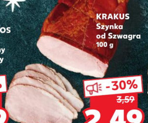 Krakus szynka od szwagra 2,49 zł/100 g  